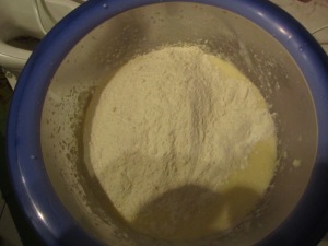 butter cake yeast, ,vanilla and flour